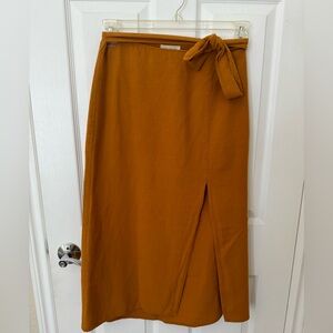 Urban Outfitters Rust Brown Wrap Pencil Skirt